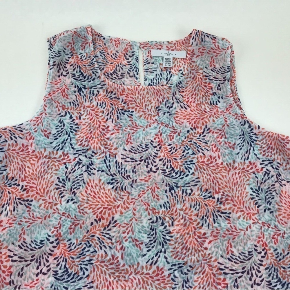 Fever Pink and Blue Sleeveless Relaxed Tank Top - Picture 3 of 7